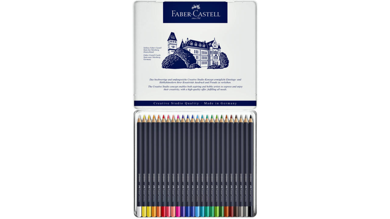 Kleurpotloden Faber-Castell Goldfaber assorti blik à 24 stuks