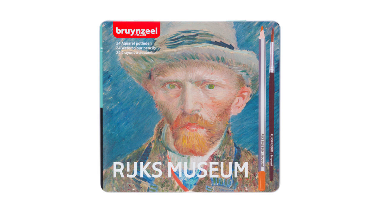 Kleurpotloden Bruynzeel Rijksmuseum Van Gogh aquarel ass blik à 24st