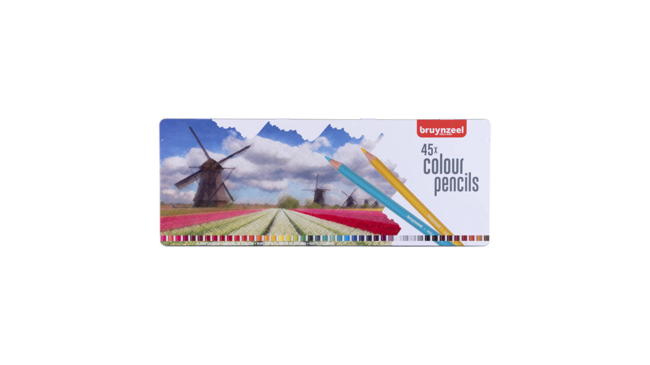 Kleurpotloden Bruynzeel Creatives Holland assorti blik à 45 stuks