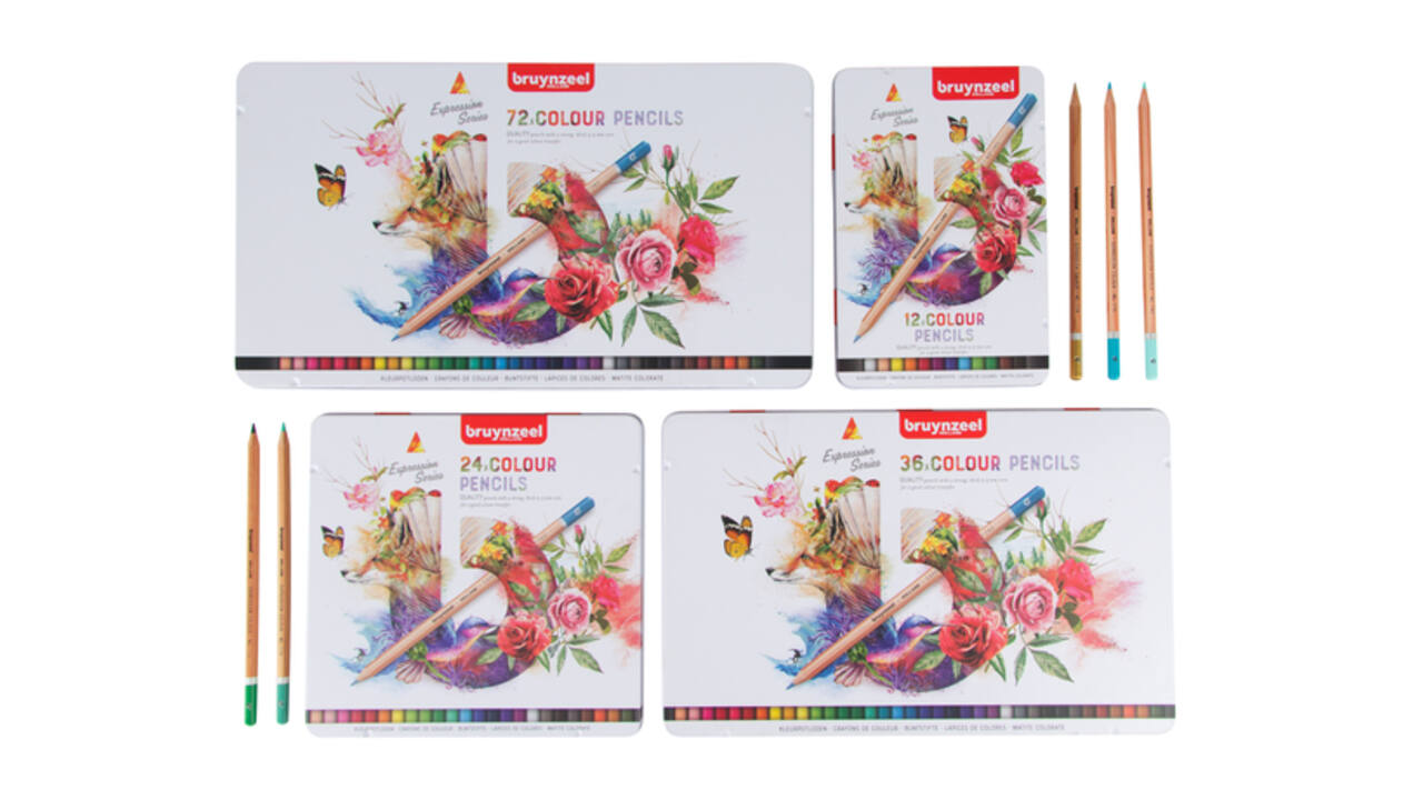 Kleurpotloden Bruynzeel Expression assorti blik à 24 stuks