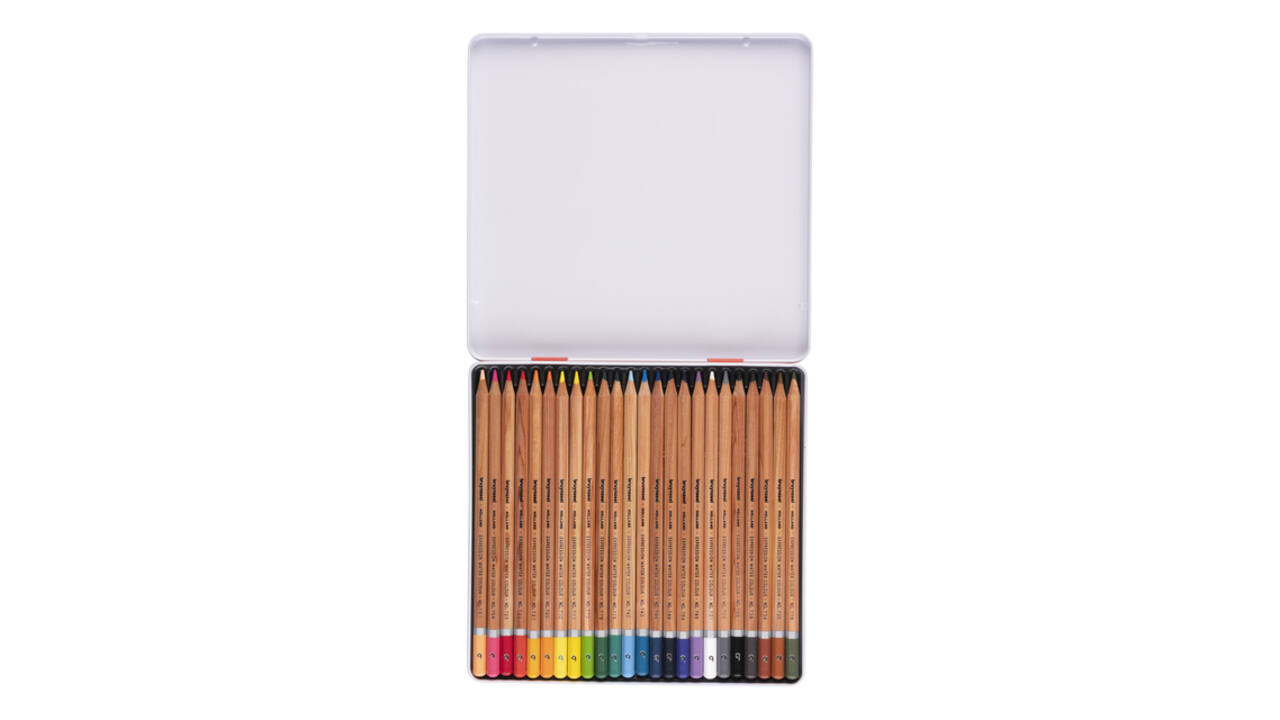 Kleurpotloden Bruynzeel Expression aquarel assorti blik à 24 stuks