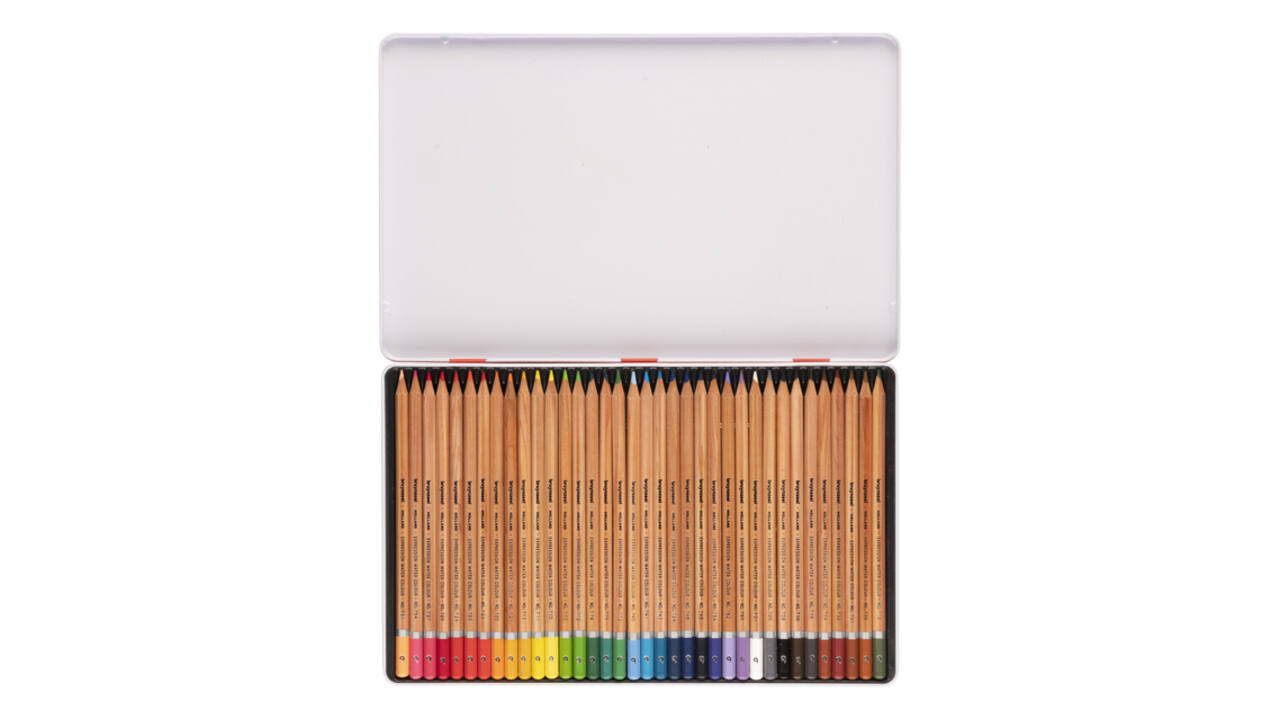 Kleurpotloden Bruynzeel Expression aquarel assorti blik à 36 stuks