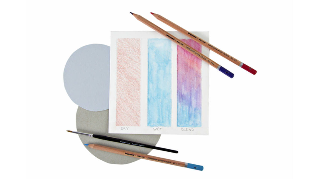 Kleurpotloden Bruynzeel Expression aquarel assorti blik à 36 stuks