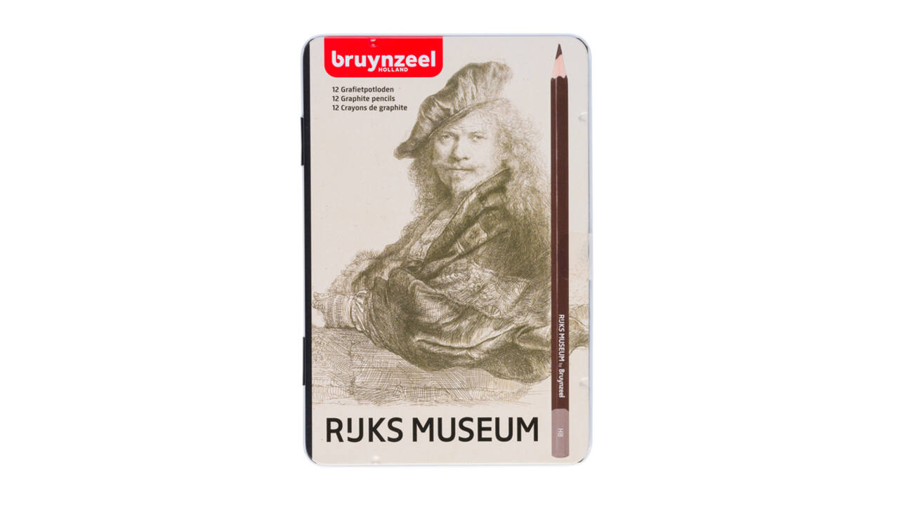 Potlood Bruynzeel Rijksmuseum Rembrandt van Rijn blik à 12 hardheden