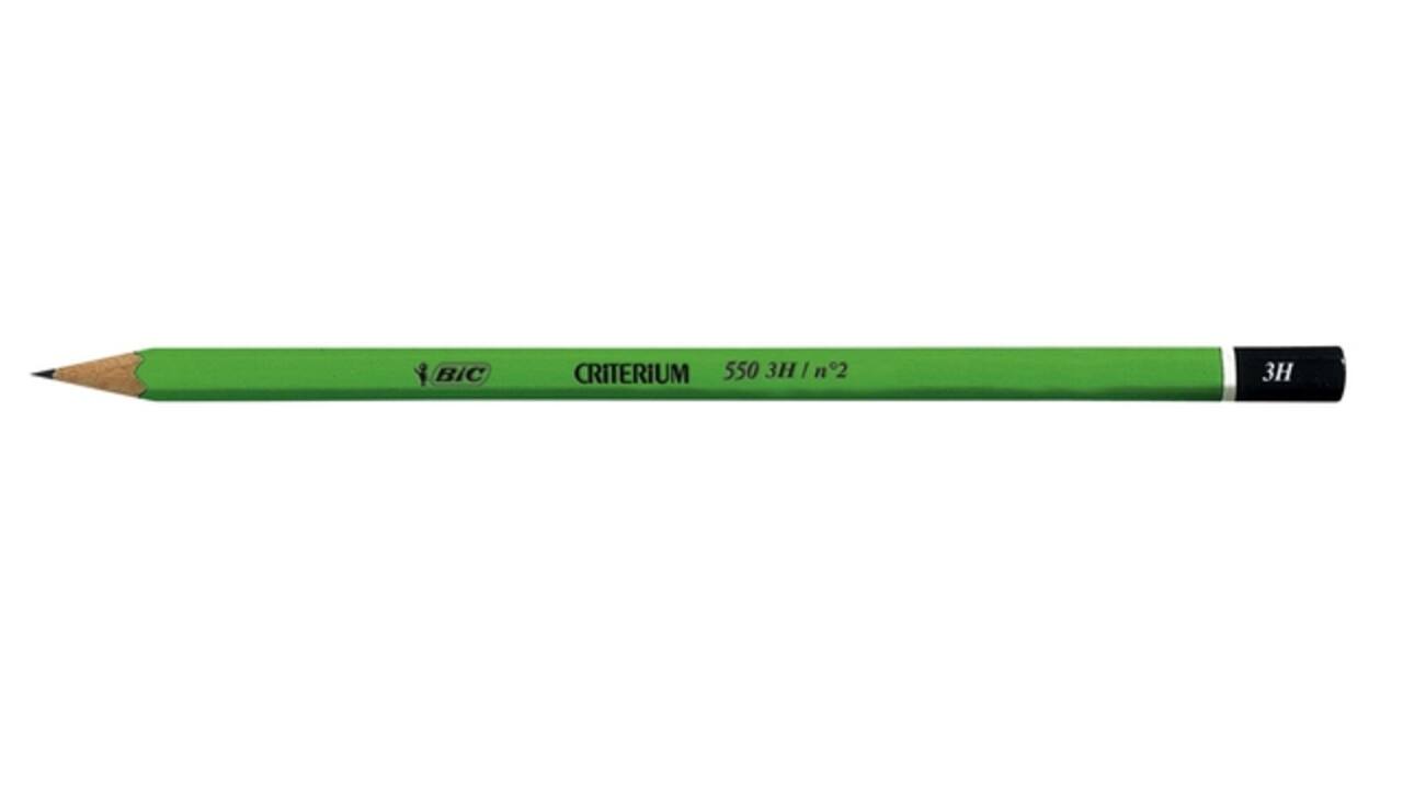 Potlood Bic Criterium 550 zeshoekig 3H