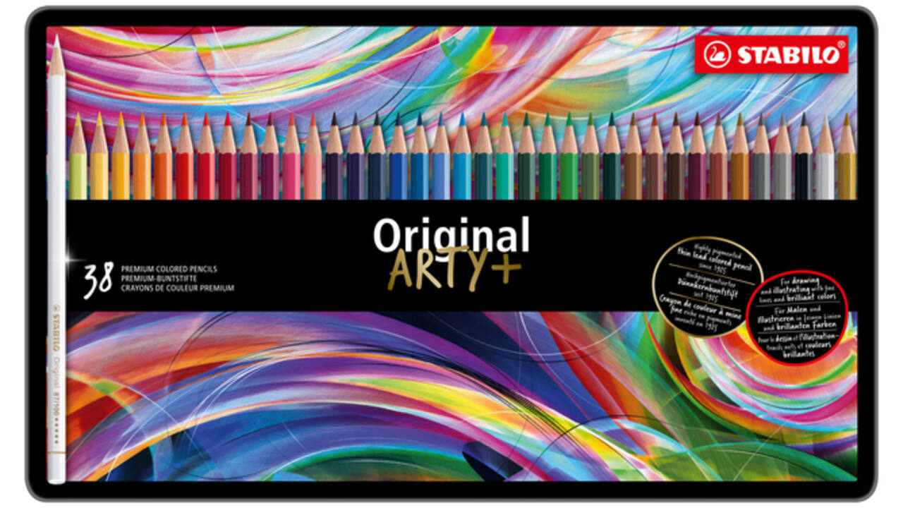 Kleurpotloden STABILO 8778 Original Arty assorti blik à 38 stuks