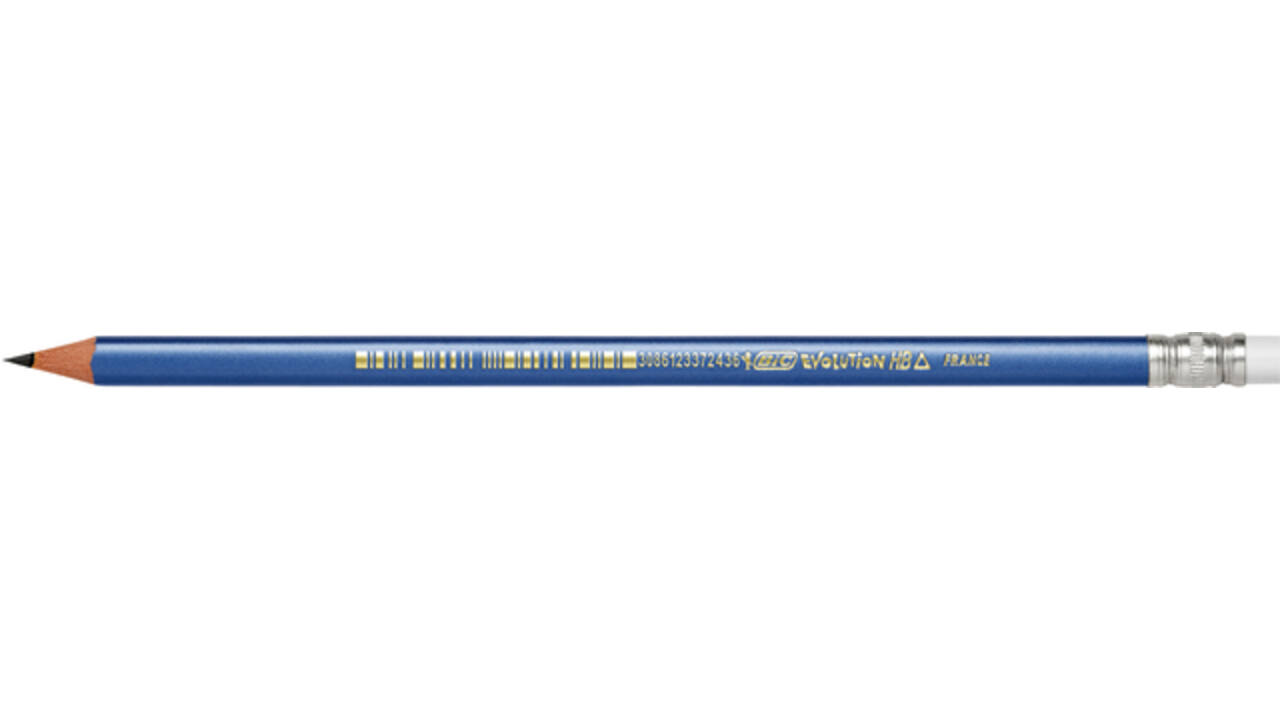 Potlood Bic Evolution driehoekig HB met gumtop