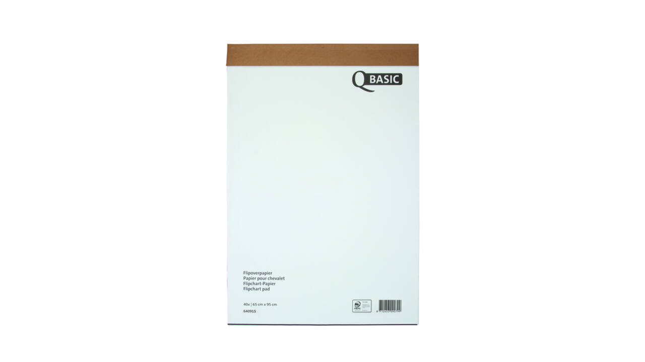 Flipoverpapier Qbasic 65x95cm 20vel opgerold