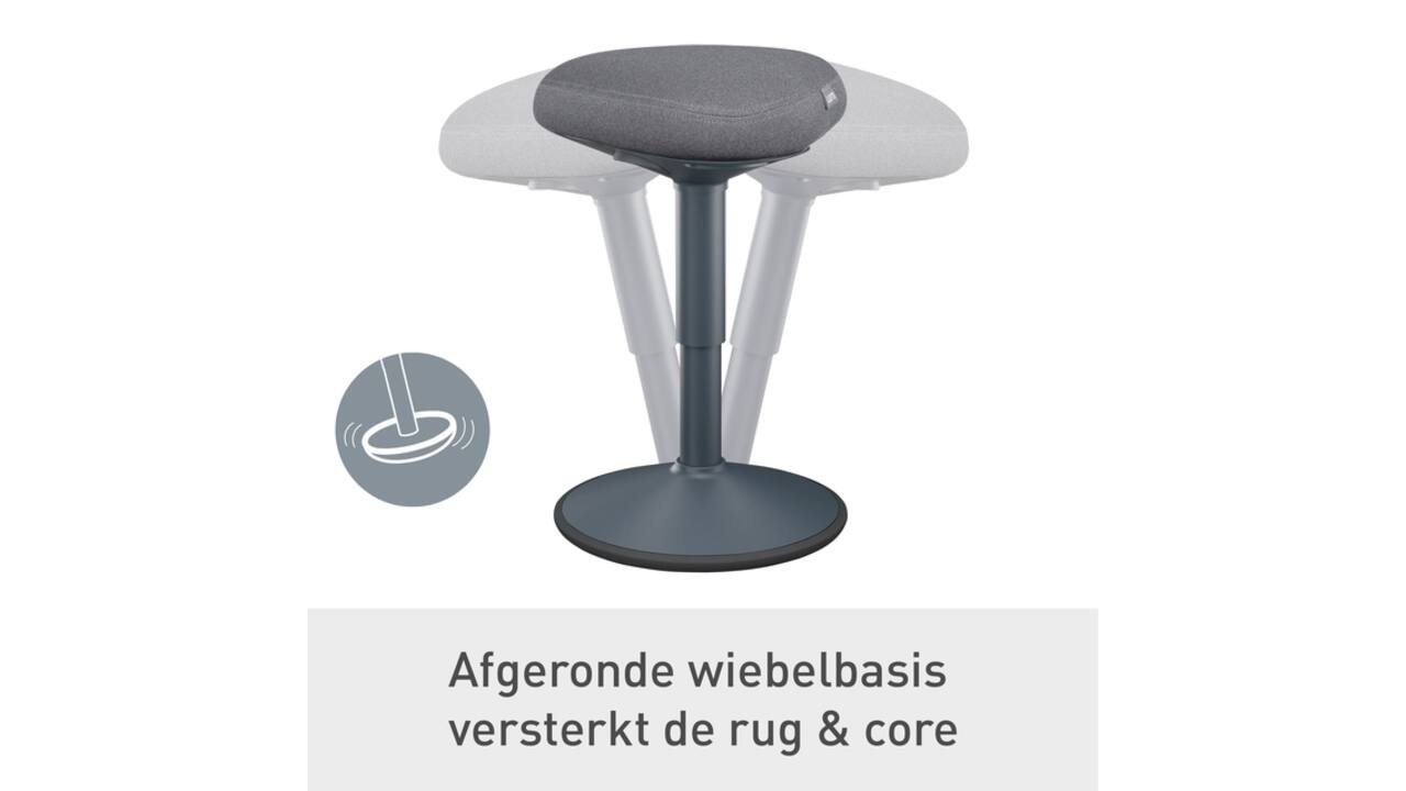 Actieve zitkruk Leitz Ergo met gasveer 47-64cm