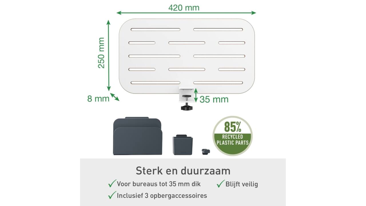 Bureau ophangbord Leitz Ergo klein