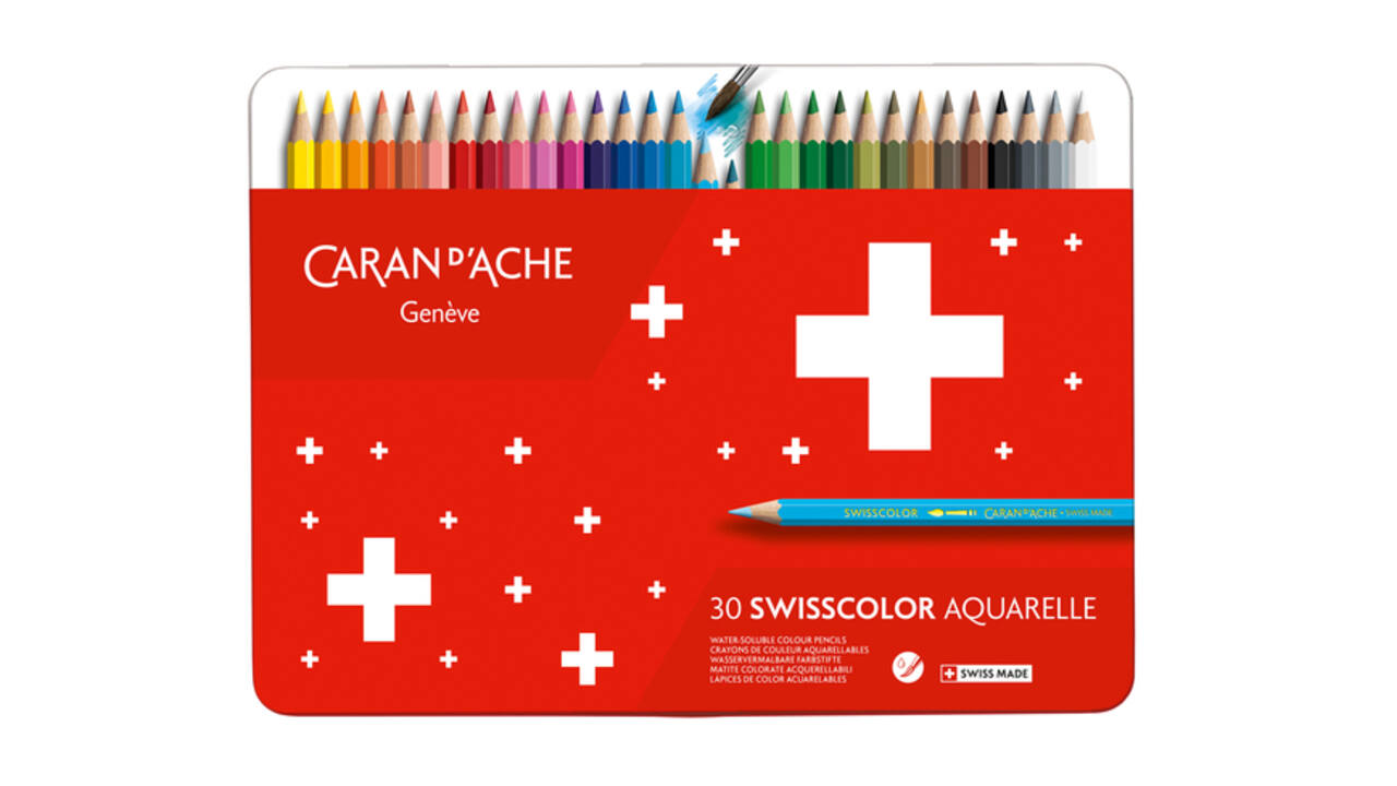 Kleurpotloden Caran d'Ache Swisscolor aquarel 30 stuks assorti