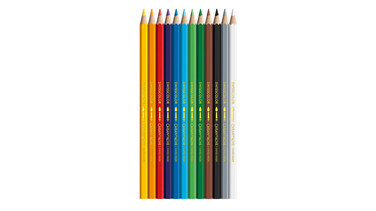Kleurpotloden Caran D'ache aquarel doos à 12 stuks