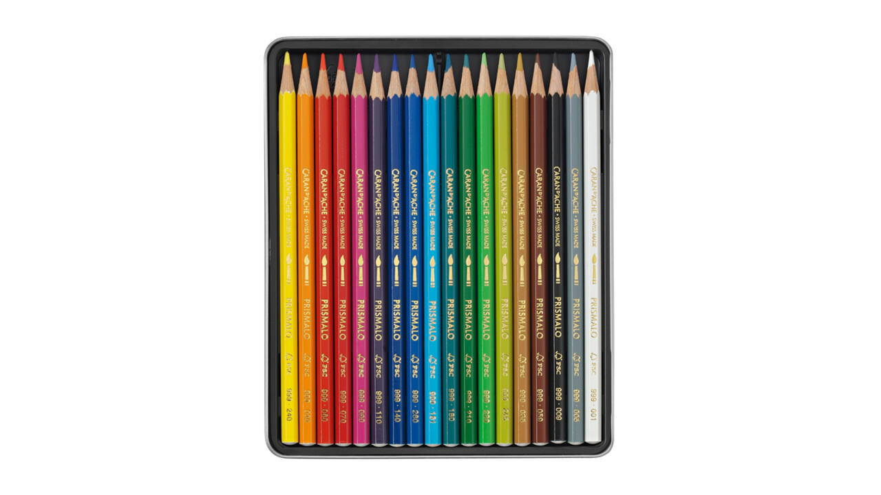Kleurpotloden Caran d'Ache Prismalo 18 stuks assorti