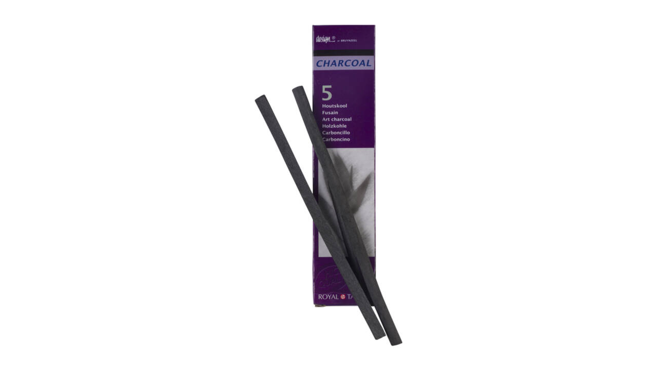 Houtskool Bruynzeel Design set à 5 stuks