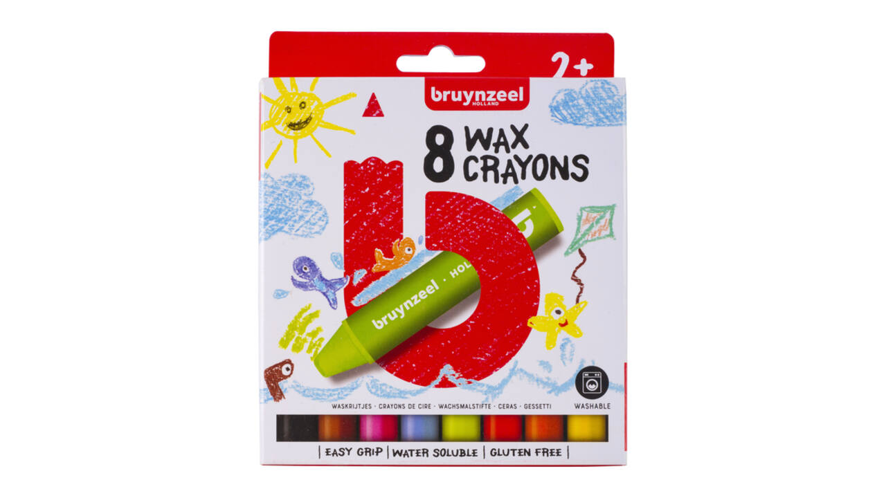 Waskrijt Bruynzeel Kids Pocoyo assorti 8 stuks