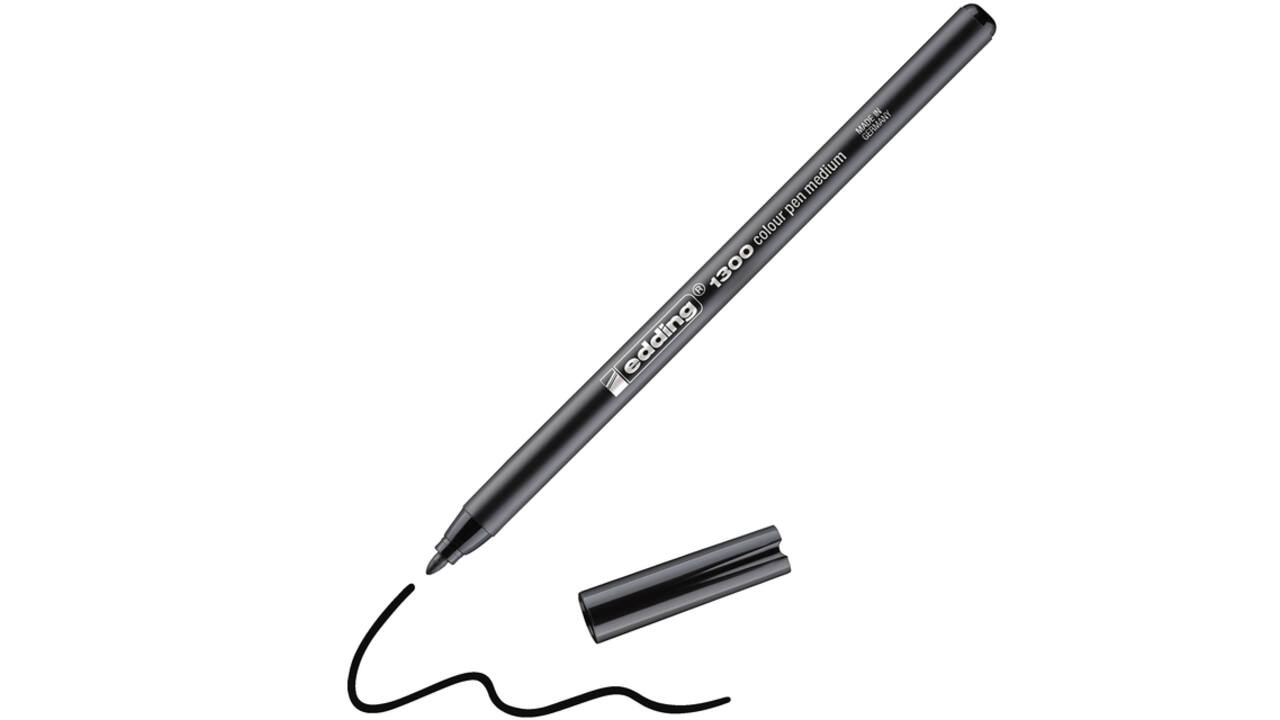 Fineliner edding 1300 medium zwart