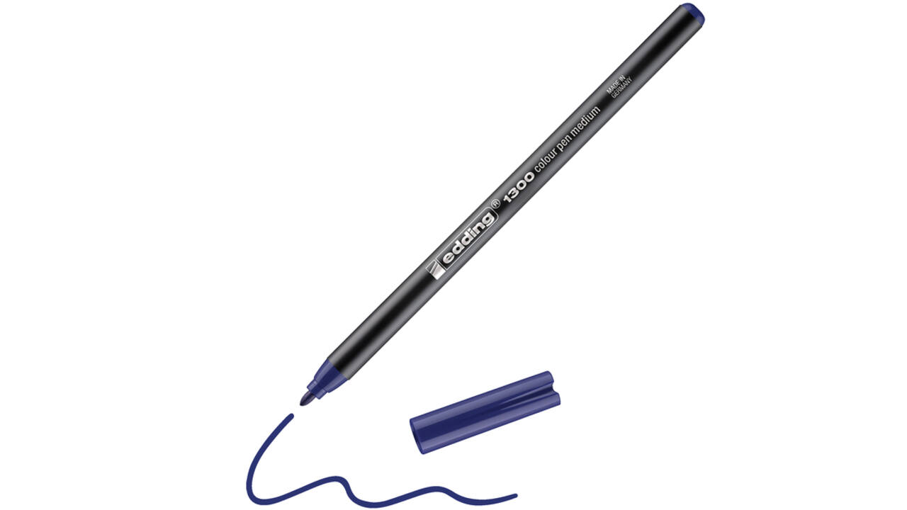 Fineliner edding 1300 medium blauw