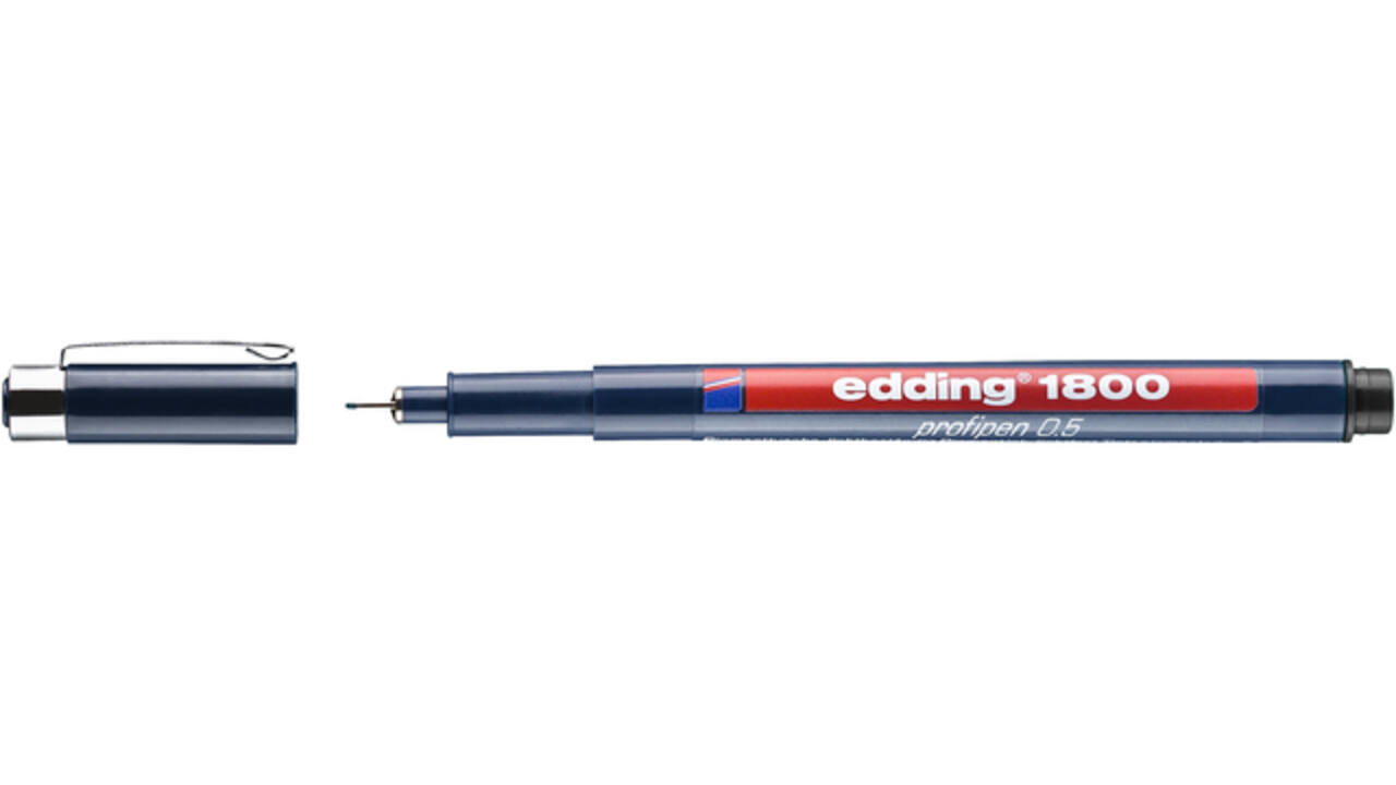 Fineliner edding 1800 0.5mm zwart