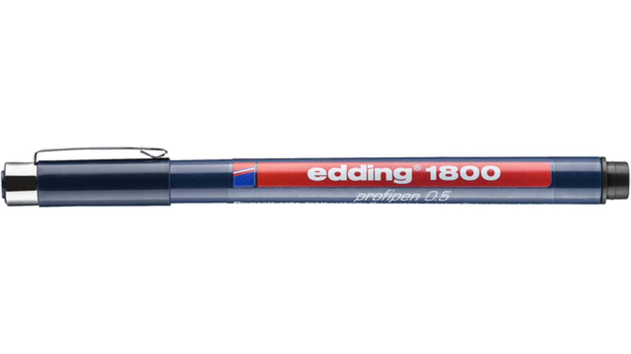 Fineliner edding 1800 0.5mm zwart