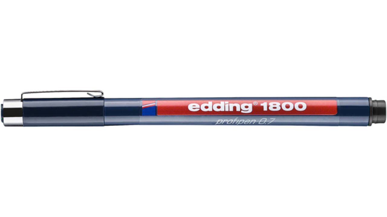 Fineliner edding 1800 0.7mm zwart