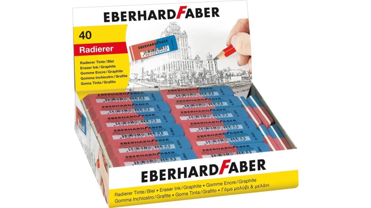 Gum Eberhard Faber EF-585443 potlood/inkt rood/blauw