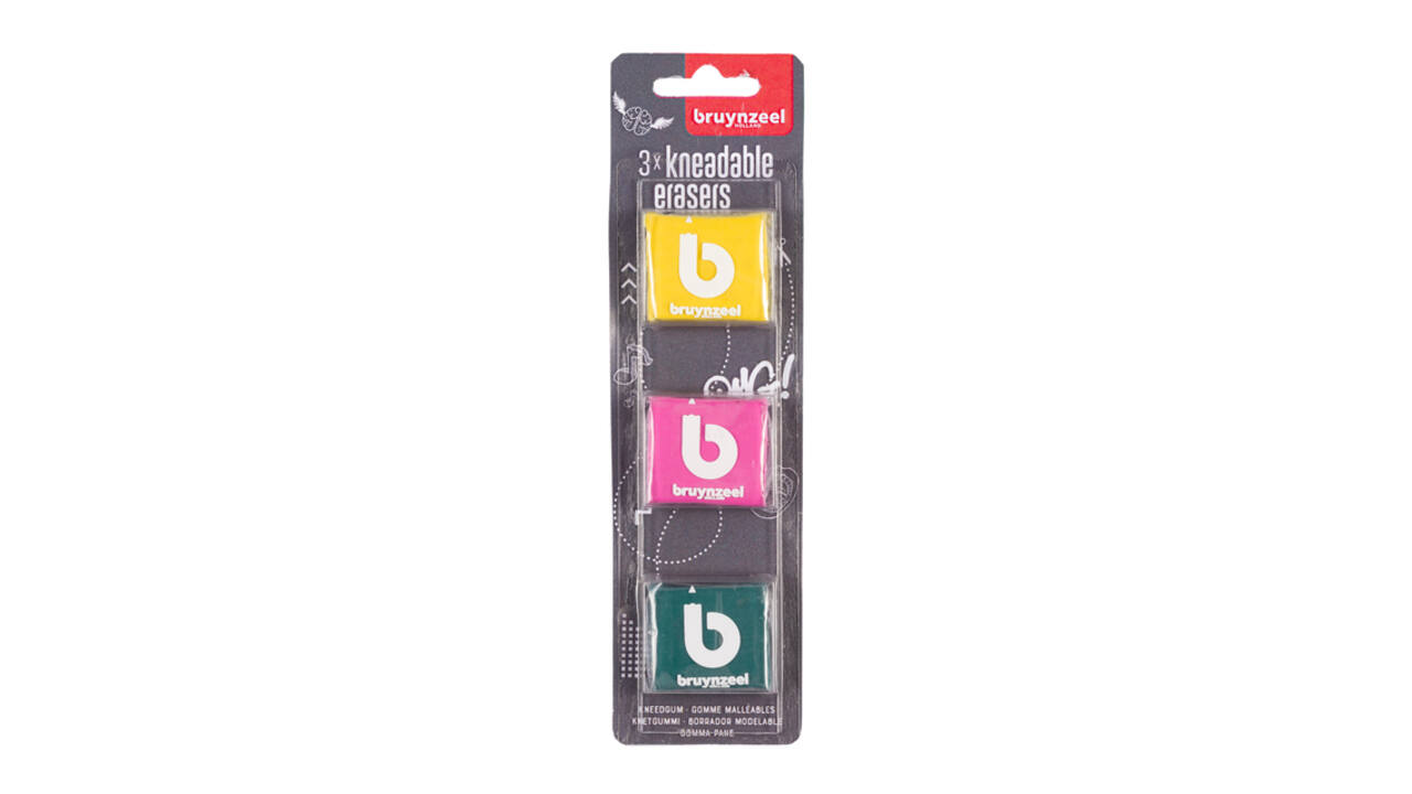 Kneedgum Bruynzeel Teens set à 3 kleuren
