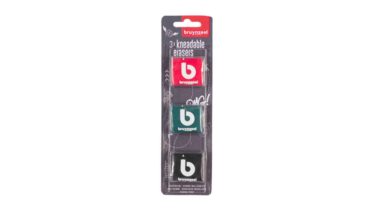 Kneedgum Bruynzeel Teens set à 3 kleuren