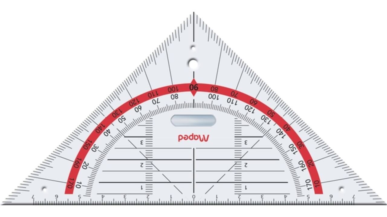 Geodriehoek Maped Technic 16cm
