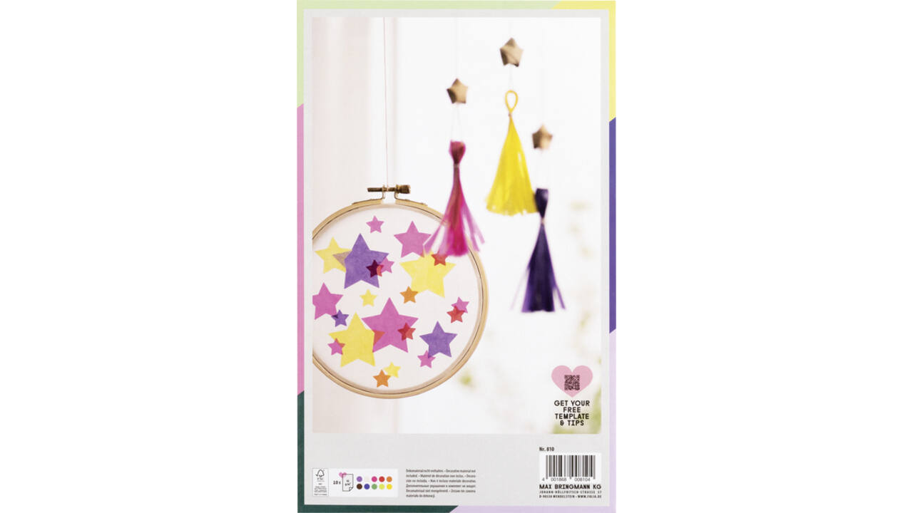 Transparant papier Folia 18.5x29.7cm 42gr 10 vel 10 kleuren