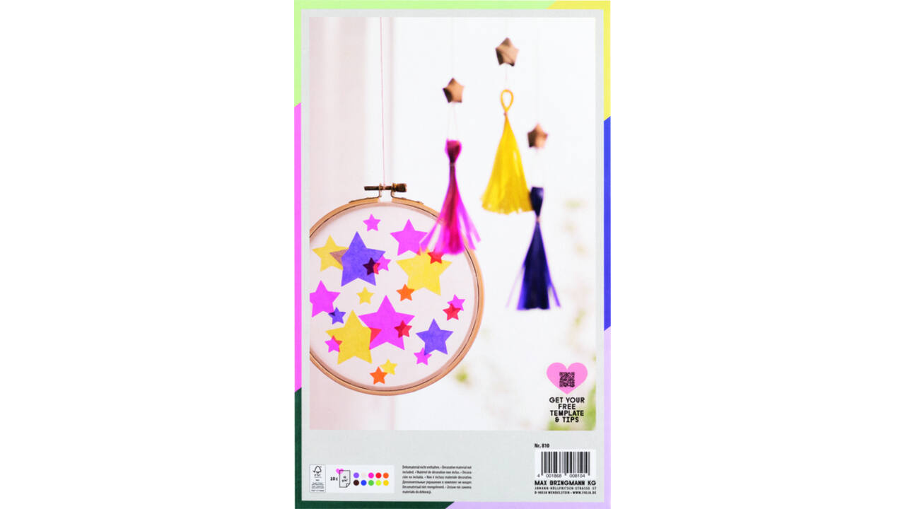 Transparant papier Folia 18.5x29.7cm 42gr 10 vel 10 kleuren