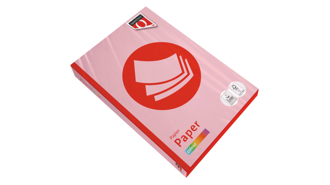 Kopieerpapier Quantore Colour A4 120gr roze 250 vel