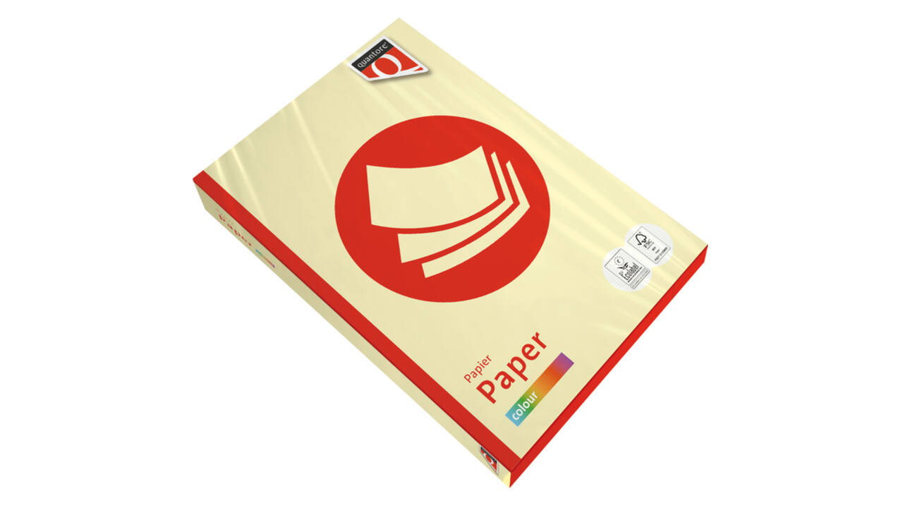 Kopieerpapier Quantore Colour A4 120gr kanariegeel 250 vel