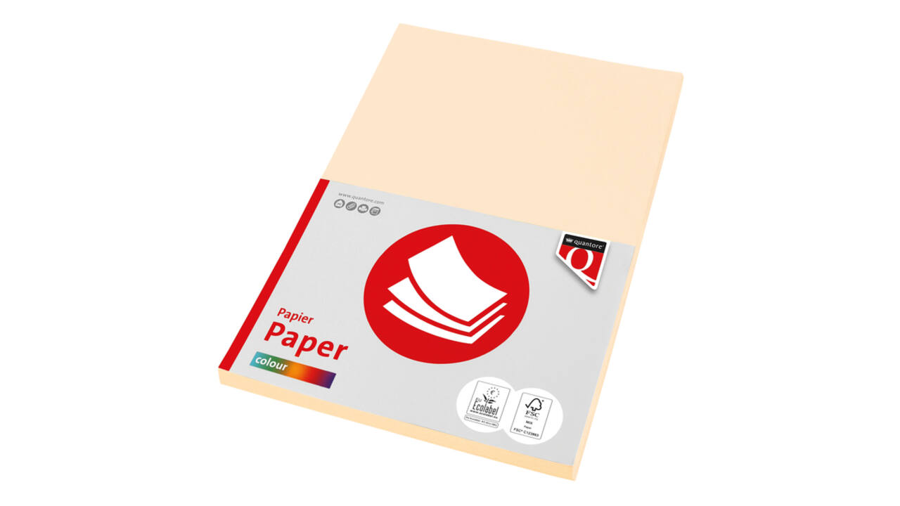Kopieerpapier Quantore Colour A4 120gr creme 100 vel