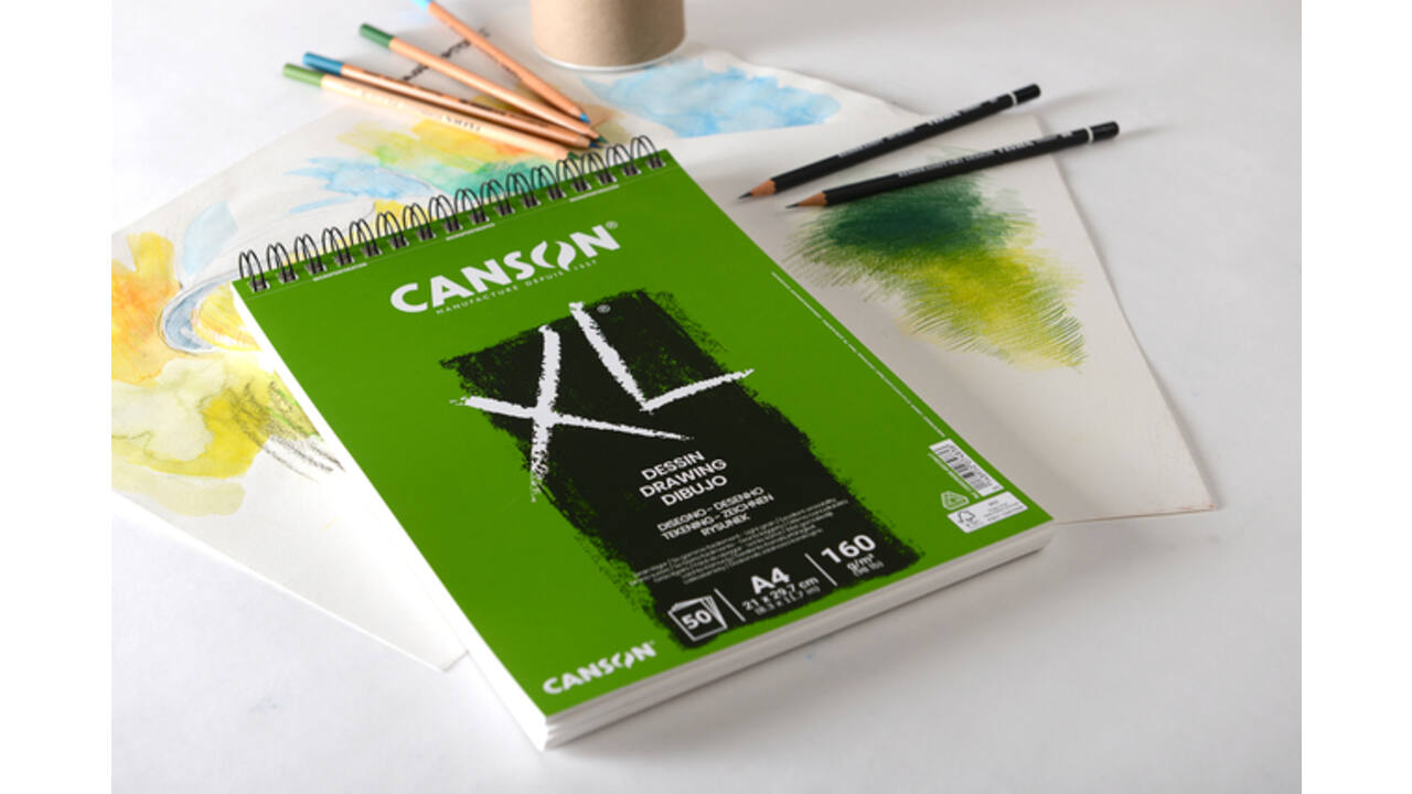Tekenpapier Canson XL Drawing 50vel 160gr A3 wit