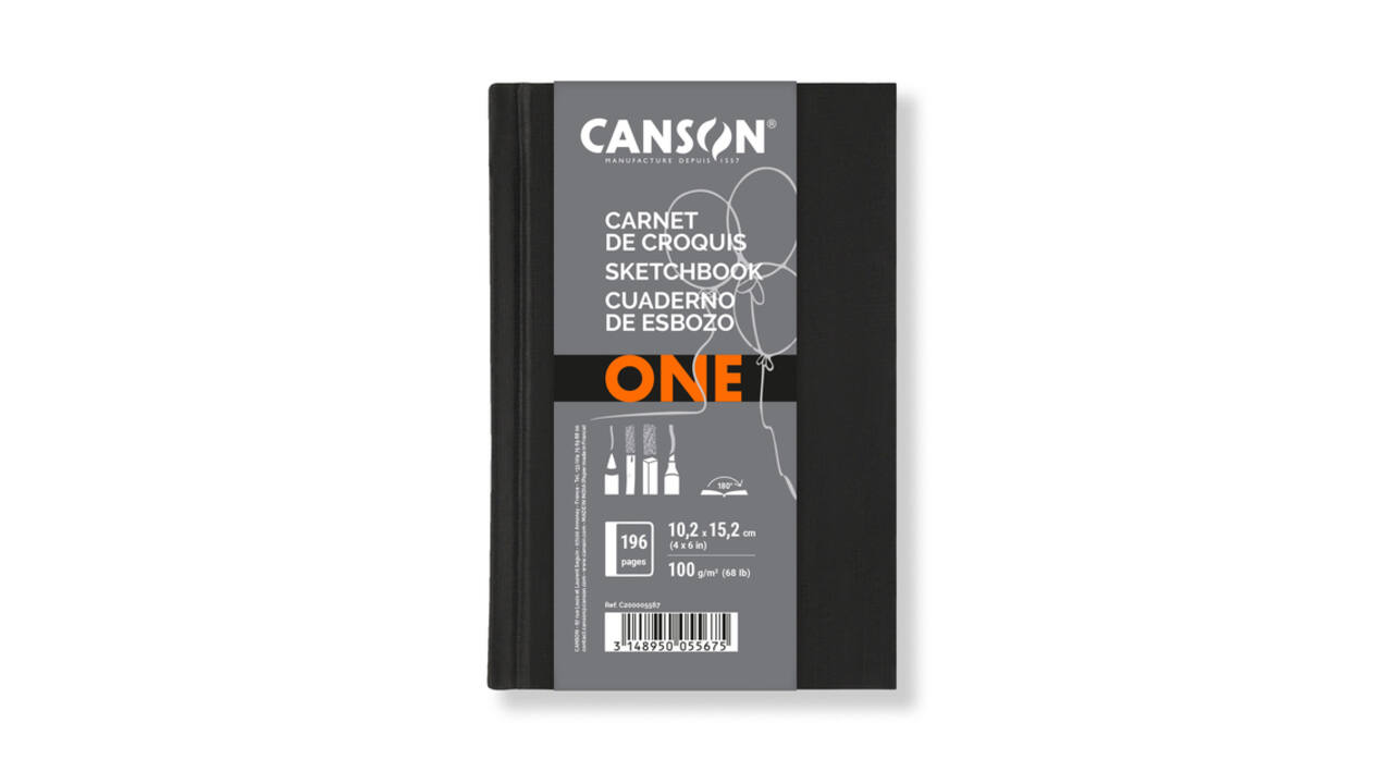 Schetsboek Canson Art Book One hardcover 98vel 100gr 102x152mm wit