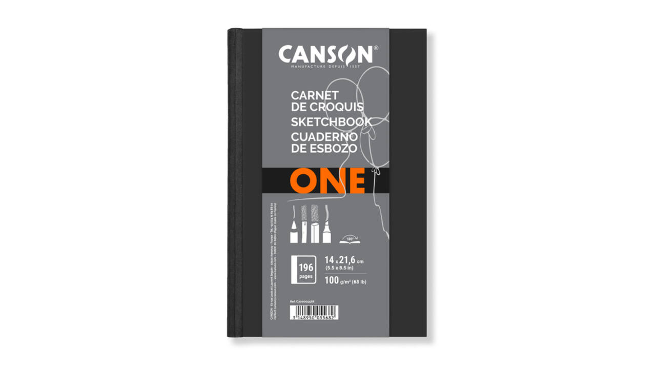 Schetsboek Canson Art Book One hardcover 98vel 100gr 140x216mm wit