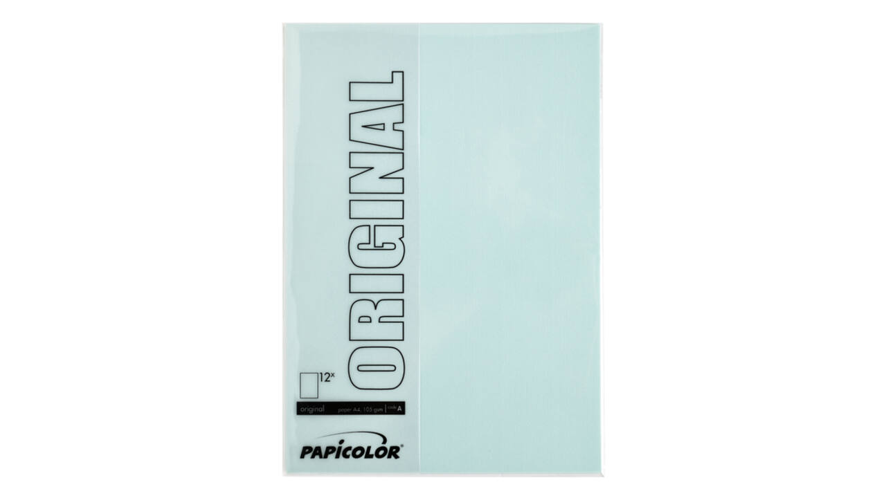 Kopieerpapier Papicolor A4 100gr 12 vel zeegroen