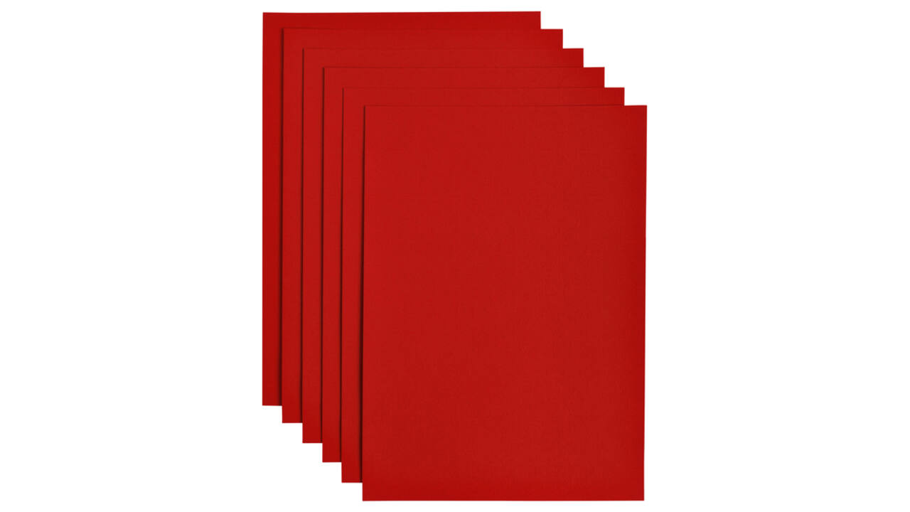 Kopieerpapier Papicolor A4 100gr 12 vel rood