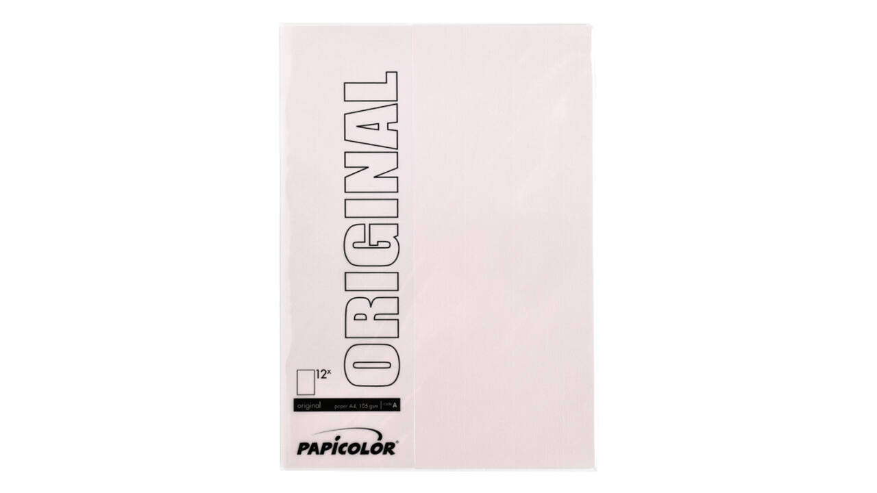Kopieerpapier Papicolor A4 100gr 12 vel lichtroze
