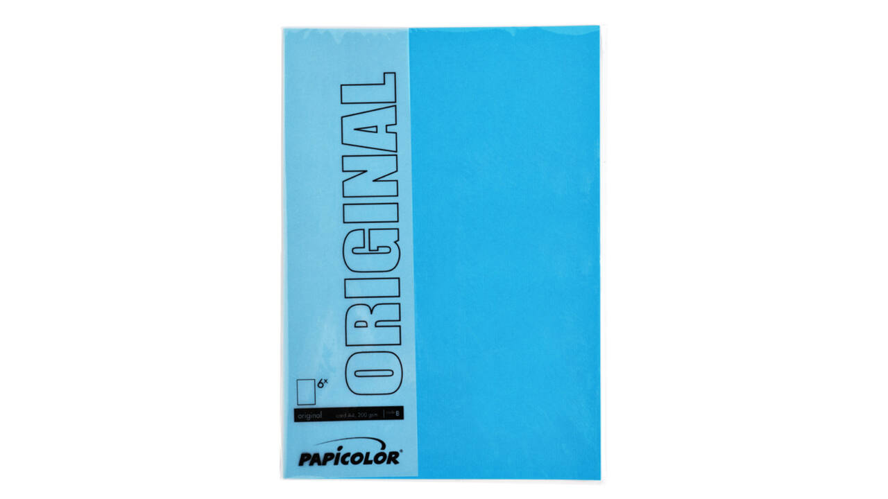 Kopieerpapier Papicolor A4 100gr 12 vel hemelsblauw