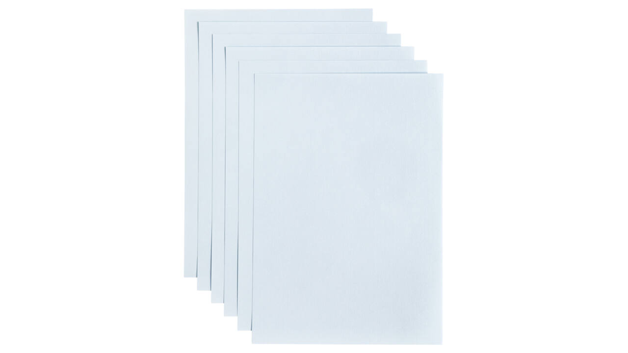 Kopieerpapier Papicolor A4 200gr 6 vel babyblauw