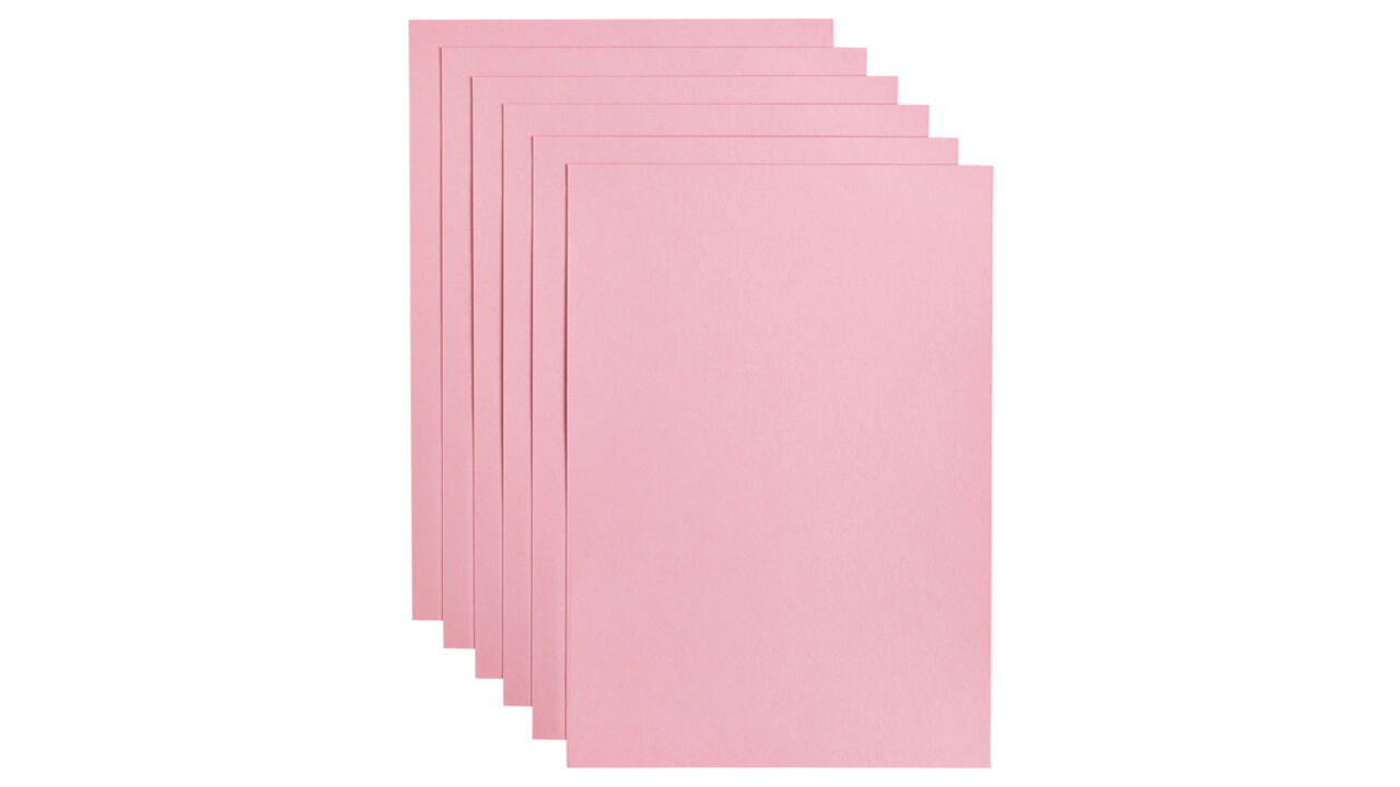 Kopieerpapier Papicolor A4 200gr 6 vel babyroze