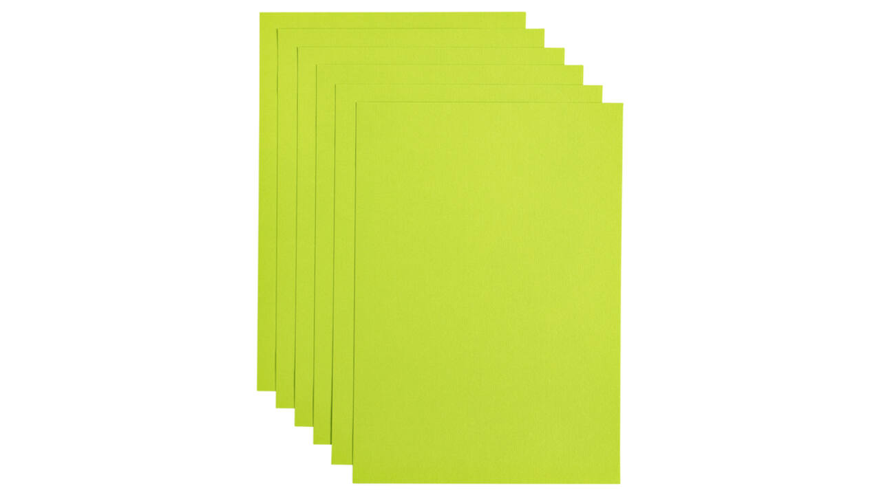 Kopieerpapier Papicolor A4 200gr 6 vel appelgroen