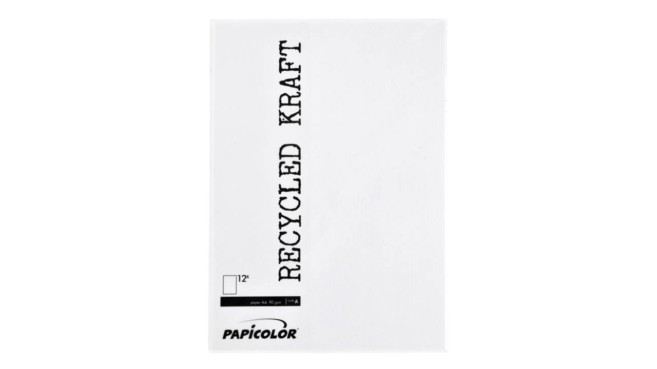 Kopieerpapier Papicolor A4 90gr 12 vel kraft wit