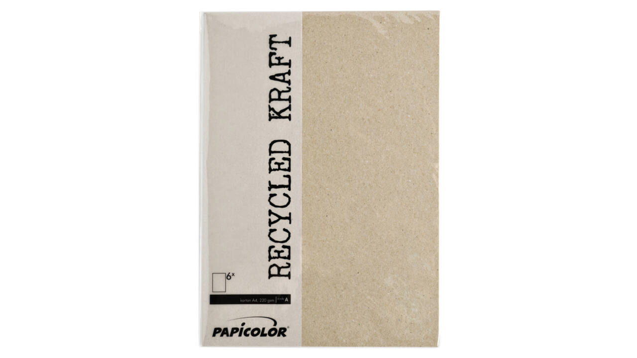 Kopieerpapier Papicolor A4 100gr 12 vel kraft grijs