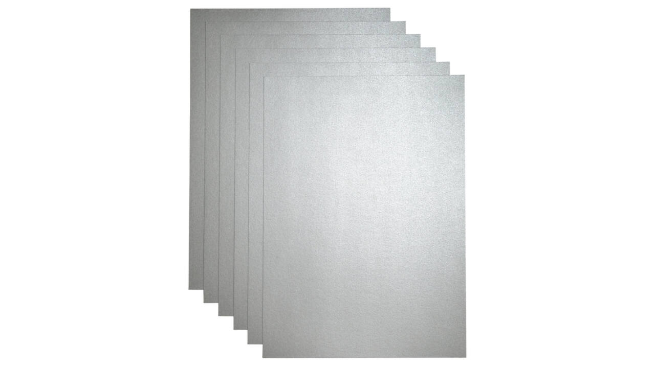 Kopieerpapier Papicolor A4 300gr 3 vel metallic zilver