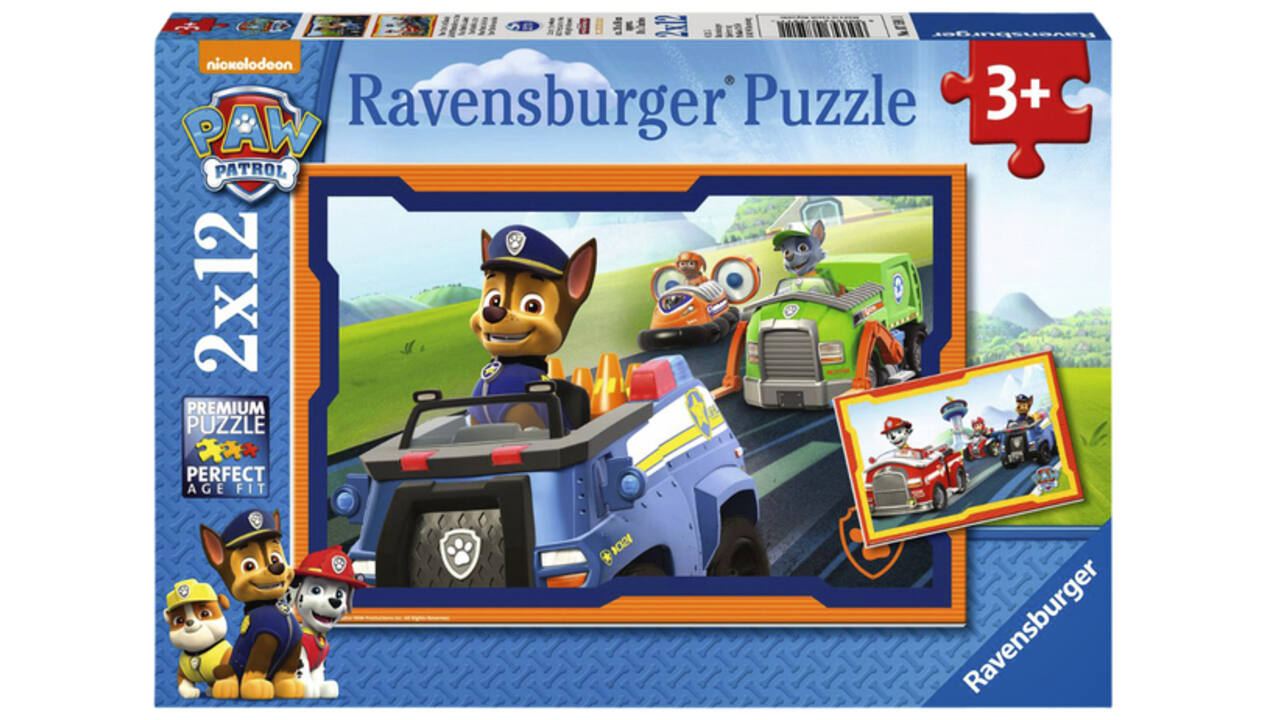 Puzzel Ravensburger Paw Patrol in actie 2 x12 stukjes