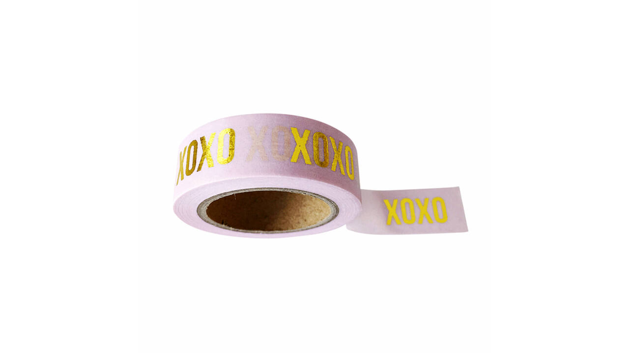 Washi tape roze XOXO