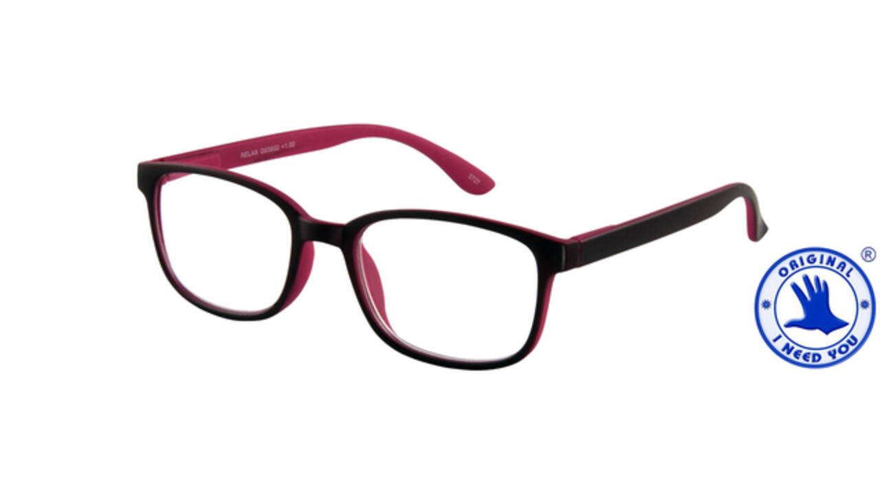 Leesbril I Need You +3.00 dpt Relax rood-roze