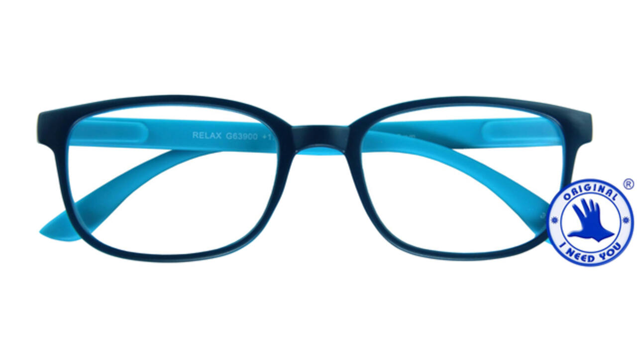 Leesbril I Need You +3.00 dpt Relax blauw-lichtblauw